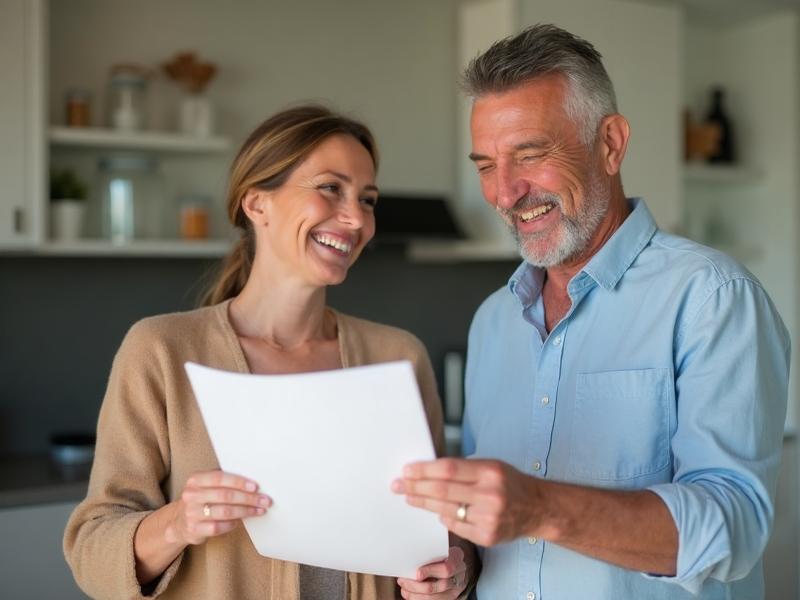 Australian couple celebrating their financial success with fixed deposits